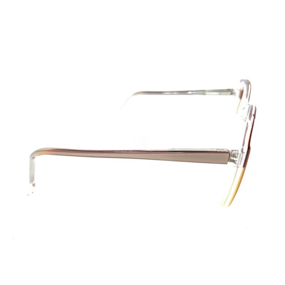 Swank Vintage Alexandra 791-090 Brown Clear Eyeglasses Frames 55-12 135 France - Picture 4 of 12